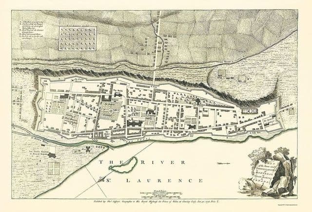 Montreal antique map