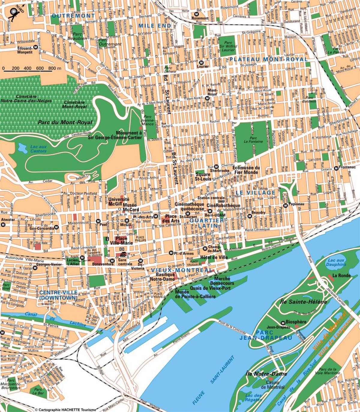 Montreal streets map